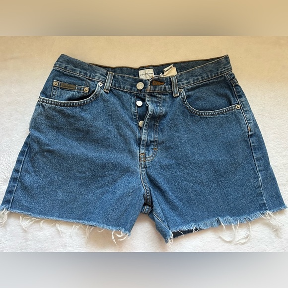 Vintage Calvin Klein Denim Shorts - Picture 1 of 6